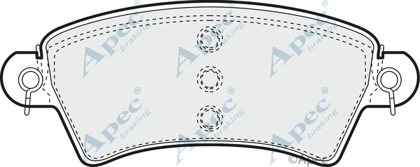 Brake Pad Set, disc brake (PAD1107)
