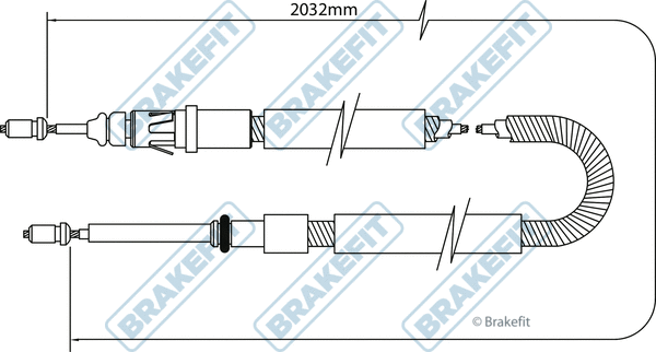 Cable Pull, parking brake (BBC3047)