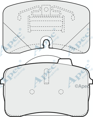 Brake Pad Set, disc brake (PAD681)