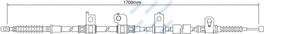 Cable Pull, parking brake (BBC3230)