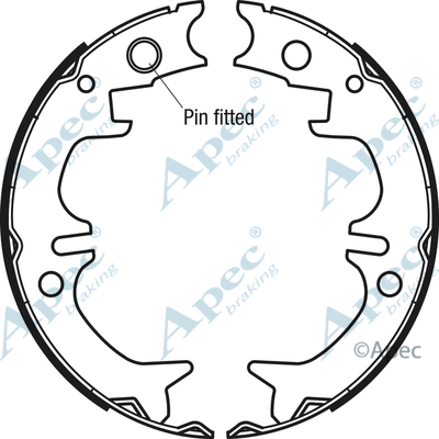 Brake Shoe Set, parking brake (SHU728)