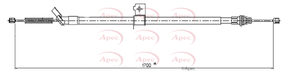 Cable Pull, parking brake (CAB1668)