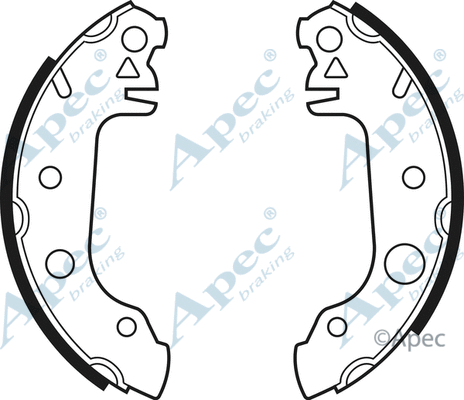 Brake Shoe Set (SHU100)
