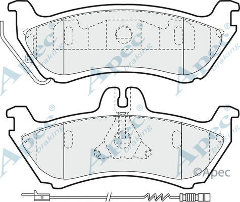 Brake Pad Set, disc brake (PAD1199)