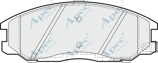 Brake Pad Set, disc brake (PAD1163)