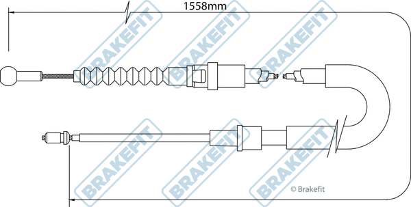 Cable Pull, parking brake (BBC3546)