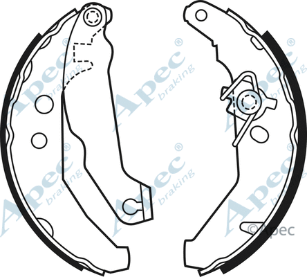 Brake Shoe Set (SHU691)