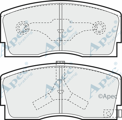 Brake Pad Set, disc brake (PAD606)