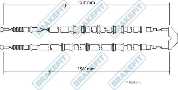Cable Pull, parking brake (BBC3453)