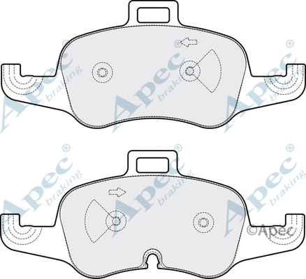 Brake Pad Set, disc brake (PAD2073)