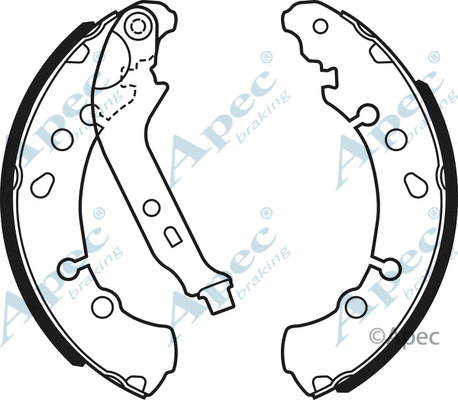 Brake Shoe Set (SHU753)