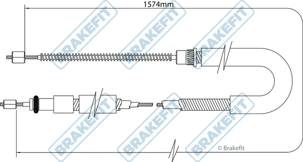 Cable Pull, parking brake (BBC3334)