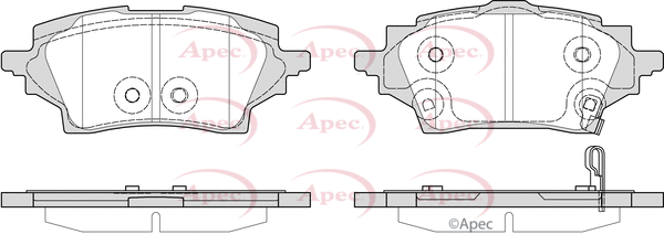 Brake Pad Set, disc brake (PAD2375)
