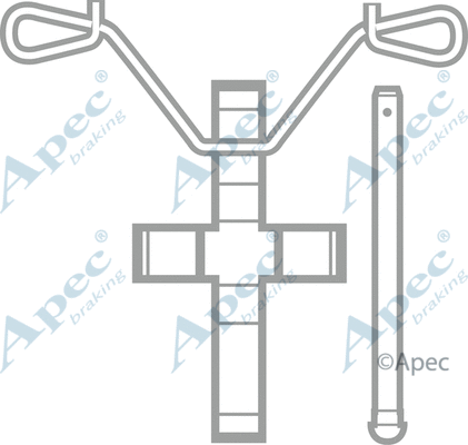 Accessory Kit, disc brake pad (KIT412)