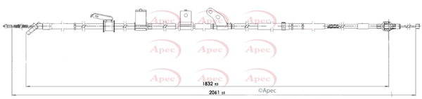 Cable Pull, parking brake (CAB1785)