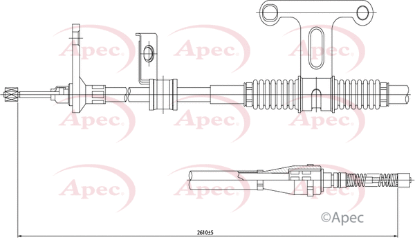 Cable Pull, parking brake (CAB1257)