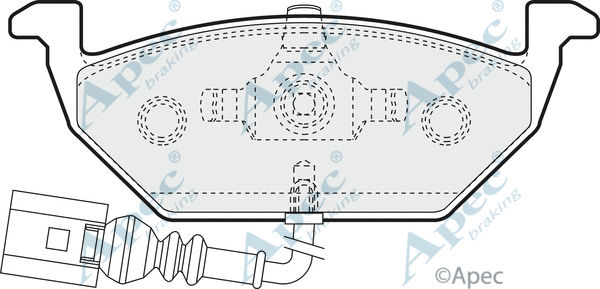 Brake Pad Set, disc brake (PAD1109)