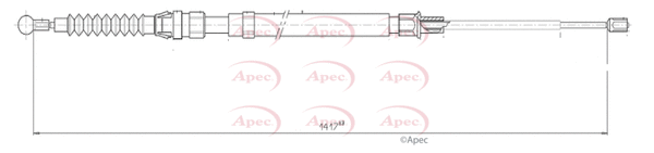 Cable Pull, parking brake (CAB1594)