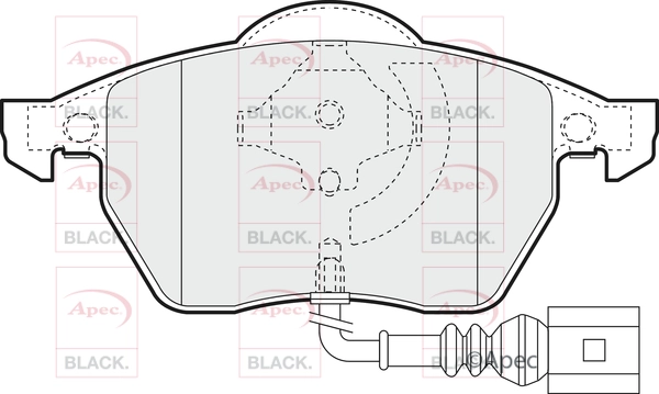 Brake Pad Set, disc brake (PAD1110B)