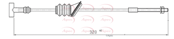 Cable Pull, parking brake (CAB1672)