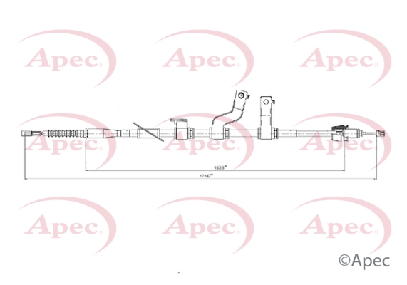 Cable Pull, parking brake (CAB1494)