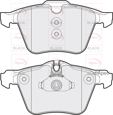 Brake Pad Set, disc brake (PAD1595B)