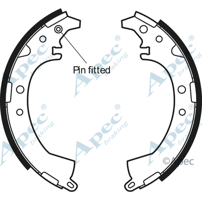 Brake Shoe Set (SHU604)