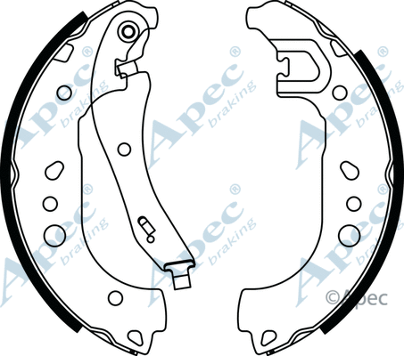 Brake Shoe Set (SHU835)
