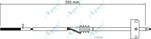Cable Pull, parking brake (CAB1113)