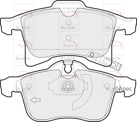 Brake Pad Set, disc brake (PAD1348B)