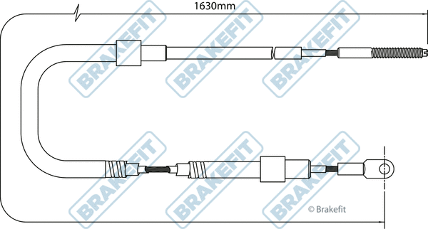 Cable Pull, parking brake (BBC3023)