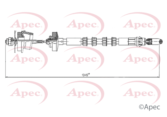Cable Pull, clutch control (CAB5026)