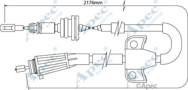 Cable Pull, parking brake (CAB1513)