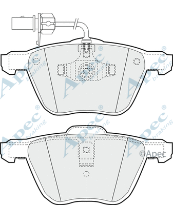 Brake Pad Set, disc brake (PAD1184)