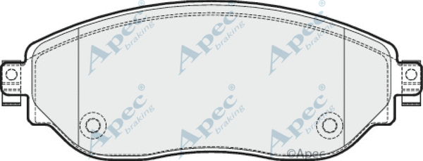 Brake Pad Set, disc brake (PAD2047)