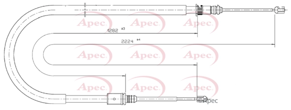 Cable Pull, parking brake (CAB1565)