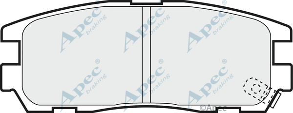 Brake Pad Set, disc brake (PAD1047)