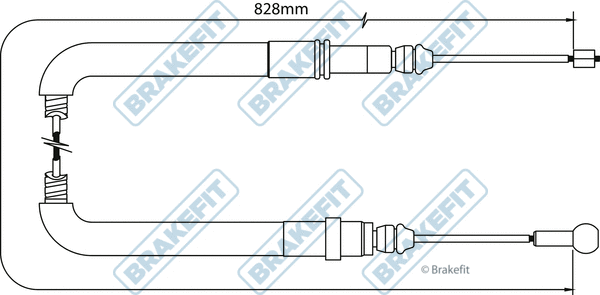 Cable Pull, parking brake (BBC3049)