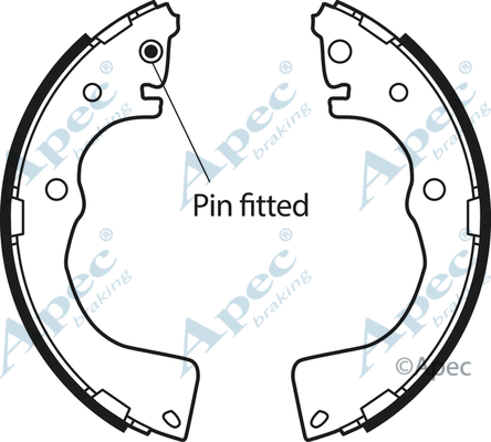 Brake Shoe Set (SHU618)