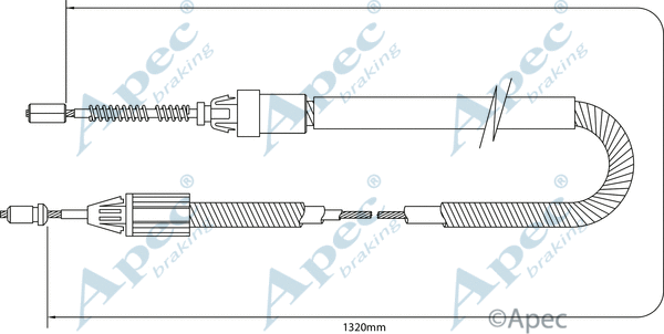 Cable Pull, parking brake (CAB1363)