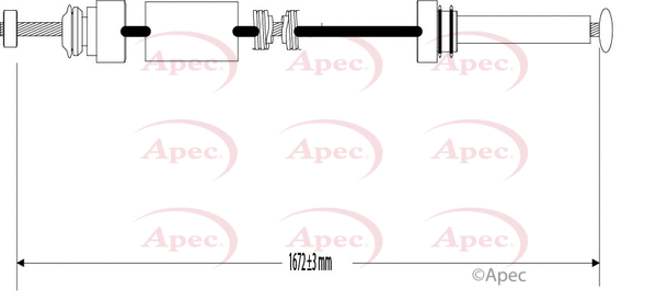 Cable Pull, parking brake (CAB1209)