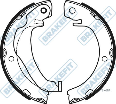 Brake Shoe Set, parking brake (BSH1135)