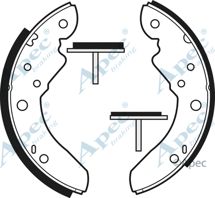 Brake Shoe Set (SHU382)