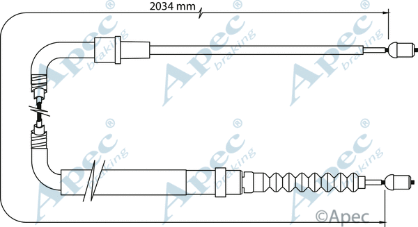 Cable Pull, parking brake (CAB1049)