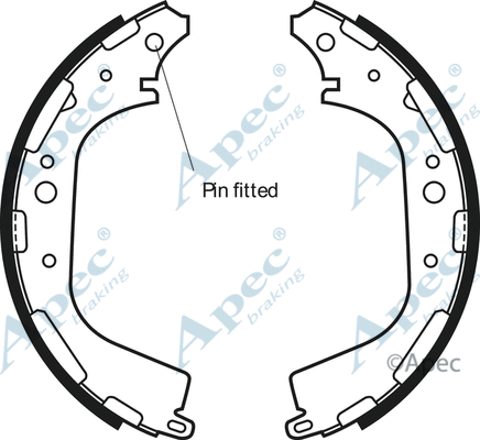 Brake Shoe Set (SHU549)
