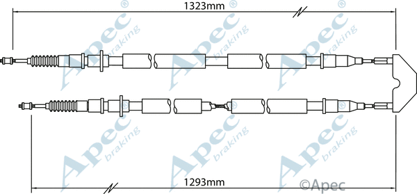 Cable Pull, parking brake (CAB1458)