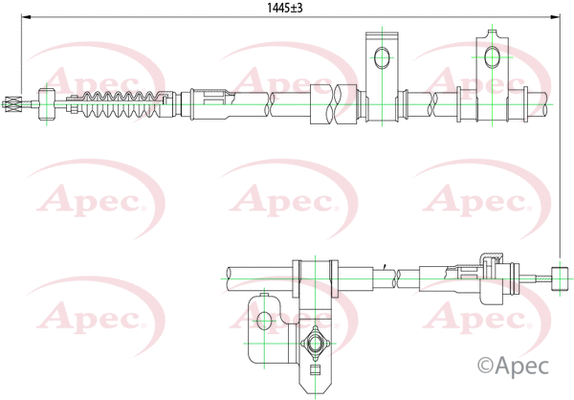 Cable Pull, parking brake (CAB1225)