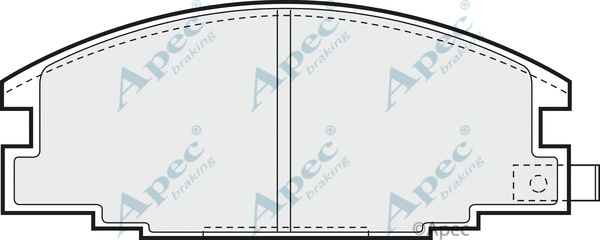 Brake Pad Set, disc brake (PAD615)