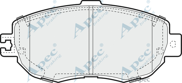 Brake Pad Set, disc brake (PAD862)