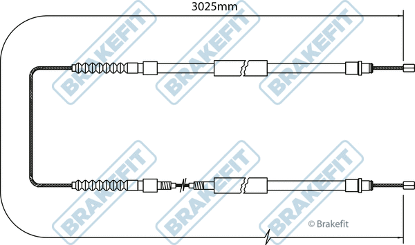Cable Pull, parking brake (BBC3067)
